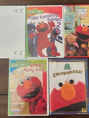 Sesame Street Elmo DVD Set with Red Characters